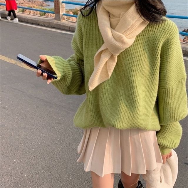 Soft-Knit Oversized Sweater in 6 Colors SpreePicky