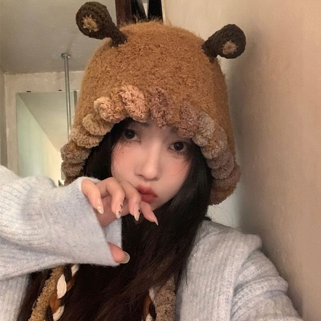 Ear Knit Fleece Hat SpreePicky