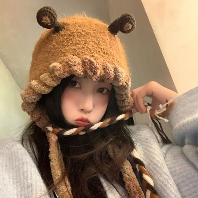 Ear Knit Fleece Hat SpreePicky