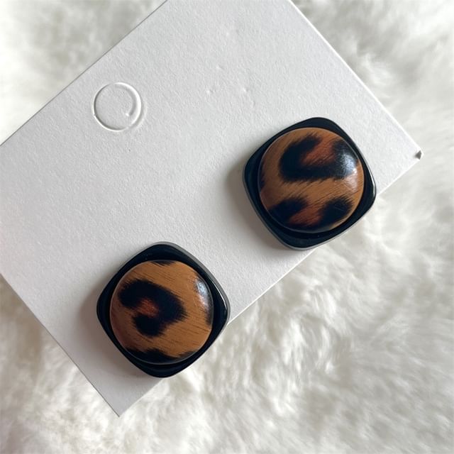 Leopard Acrylic Earring SpreePicky