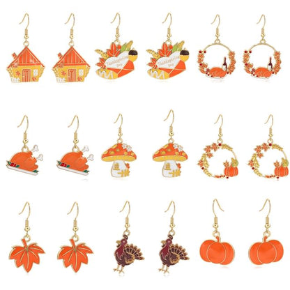 Thanksgiving Glaze Drop Earring SpreePicky