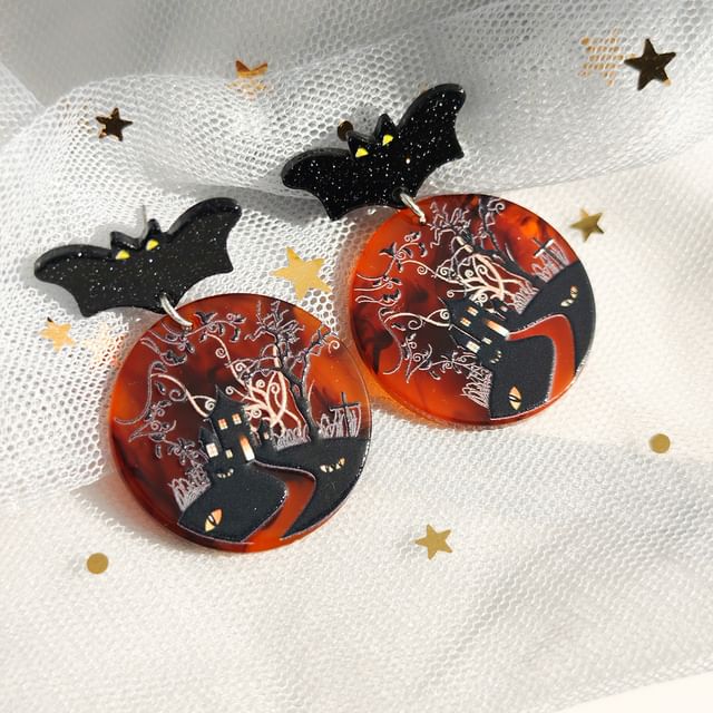 Halloween Acrylic Drop Earring SpreePicky