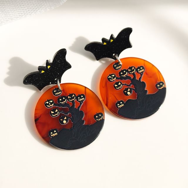 Halloween Acrylic Drop Earring SpreePicky