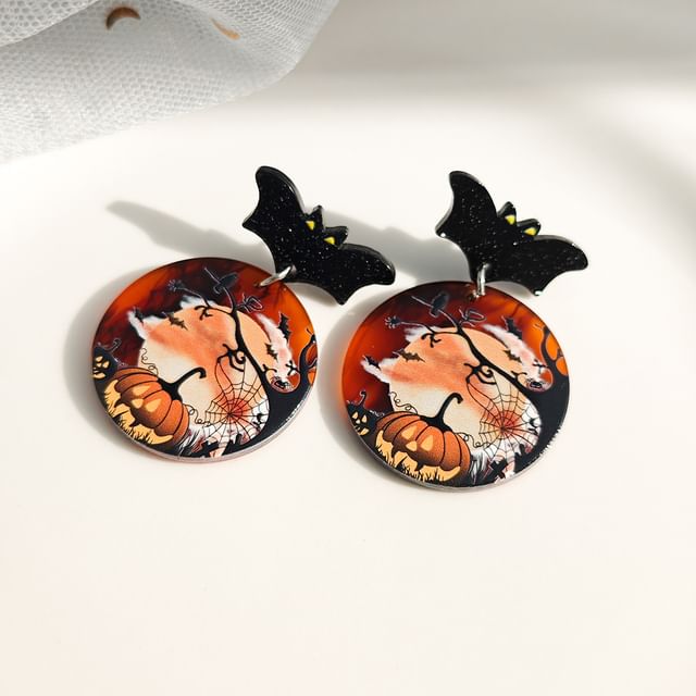 Halloween Acrylic Drop Earring SpreePicky