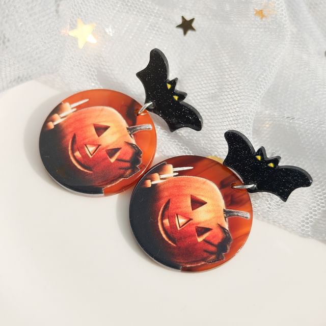 Halloween Acrylic Drop Earring SpreePicky