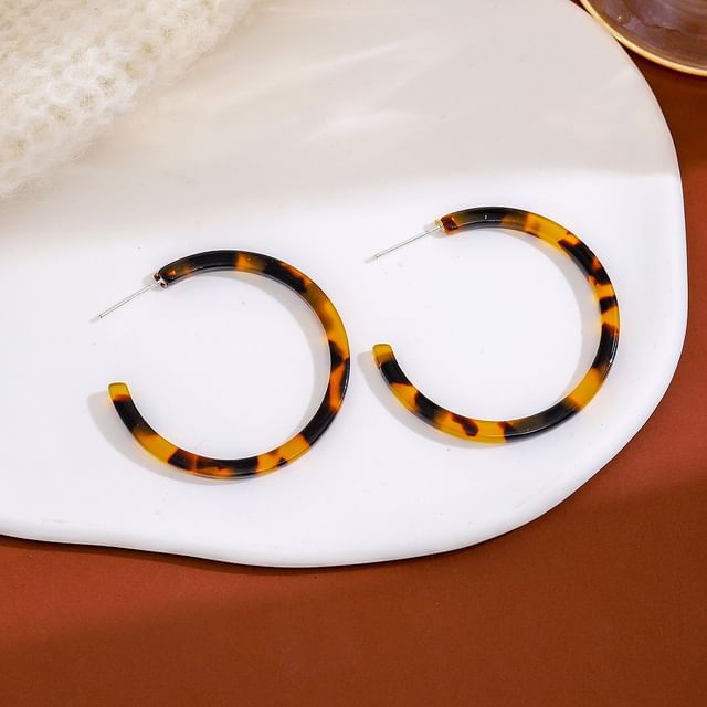 Acetate Open Hoop Earring SpreePicky