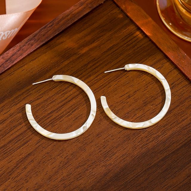 Acetate Open Hoop Earring SpreePicky