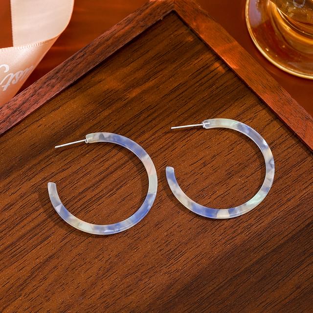 Acetate Open Hoop Earring SpreePicky