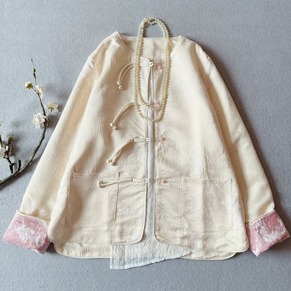 Traditional Chinese Jacquard Frog Button Jacket SpreePicky