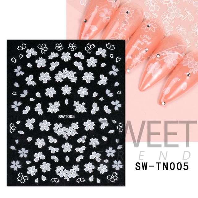 Bow / Floral Nail Art Stickers SpreePicky