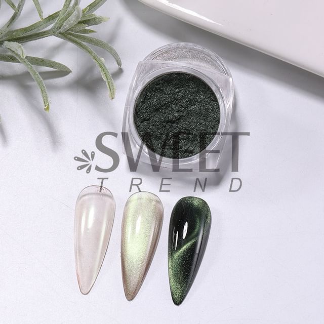 Cat Eye Powder Nail Art Decoration SpreePicky