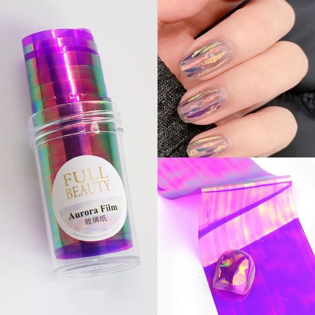 Holographic Film Nail Art Decoration SpreePicky