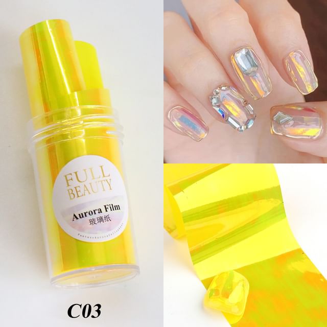 Holographic Film Nail Art Decoration SpreePicky