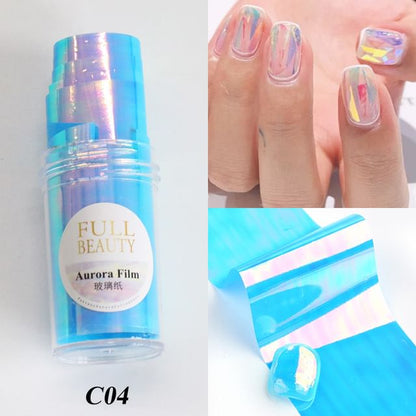 Holographic Film Nail Art Decoration SpreePicky