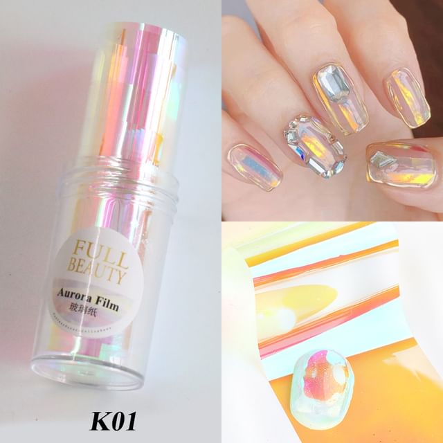 Holographic Film Nail Art Decoration SpreePicky