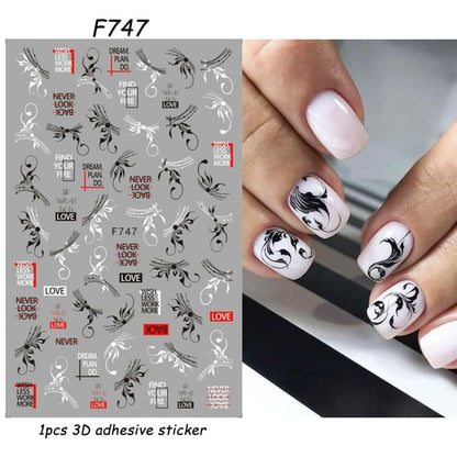 Bug Lettering Nail Art Stickers (Various Designs) SpreePicky