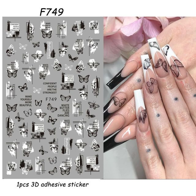 Bug Lettering Nail Art Stickers (Various Designs) SpreePicky