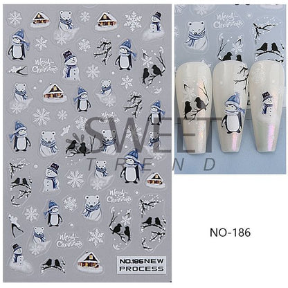 Winter Nail Art Stickers (Various Designs) SpreePicky