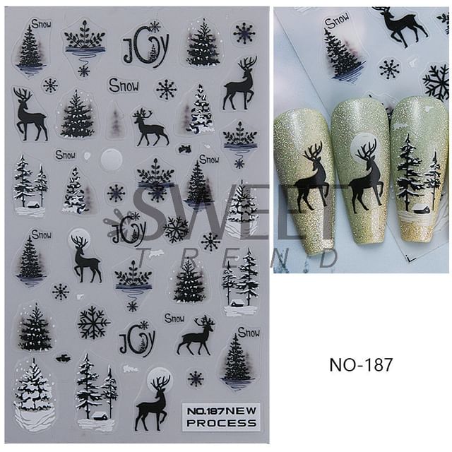 Winter Nail Art Stickers (Various Designs) SpreePicky