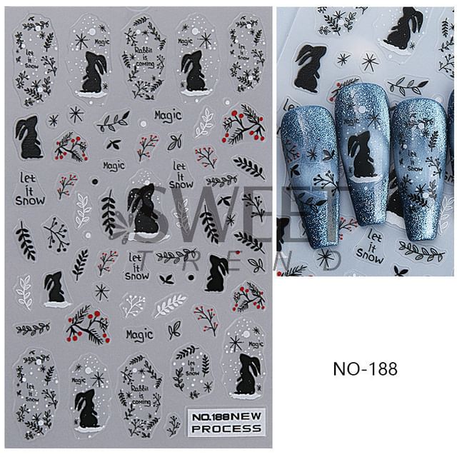 Winter Nail Art Stickers (Various Designs) SpreePicky