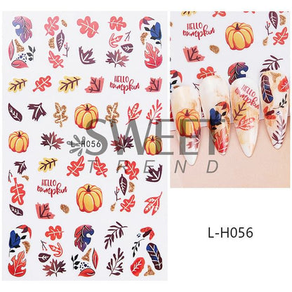 Autumn Nail Art Stickers (Various Designs) SpreePicky