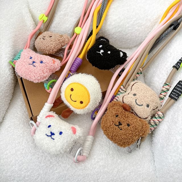 Cartoon  Plush Clip On Phone Lanyard SpreePicky