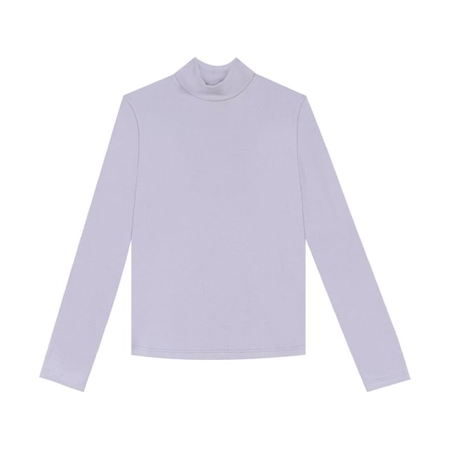 Long Sleeve Turtleneck Plain Top SpreePicky