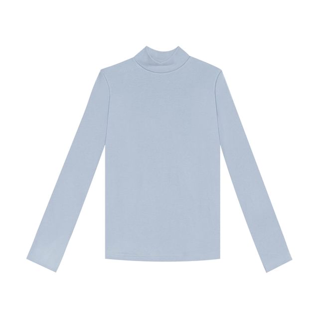 Long Sleeve Turtleneck Plain Top SpreePicky