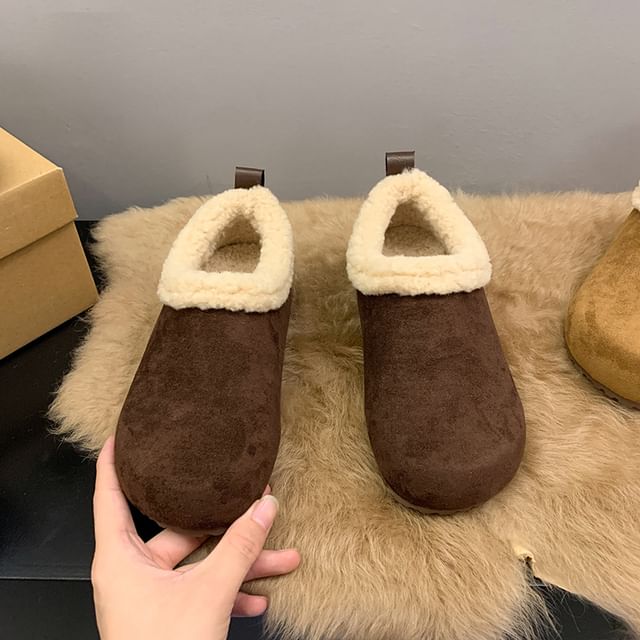 Fleece Lined Ankle Snow Boots SpreePicky