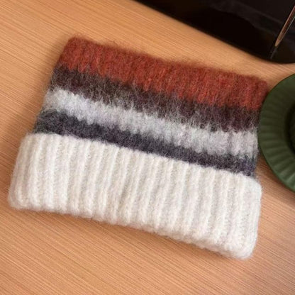 Cat Ear Color Block Beanie SpreePicky