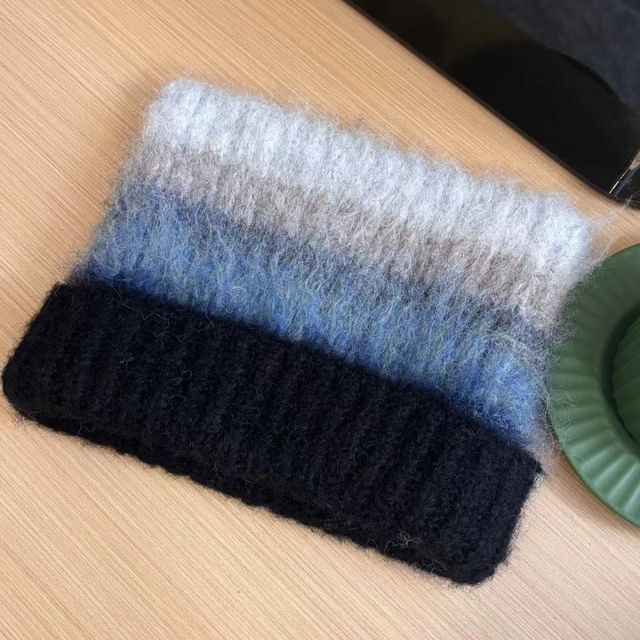 Cat Ear Color Block Beanie SpreePicky