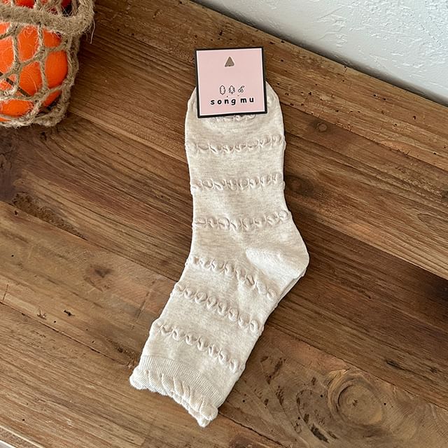 Plain Frill Trim Socks / Set SpreePicky