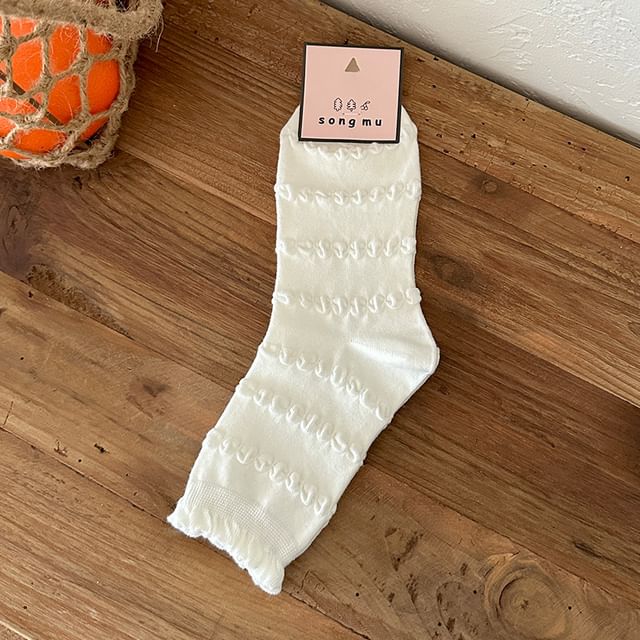 Plain Frill Trim Socks / Set SpreePicky