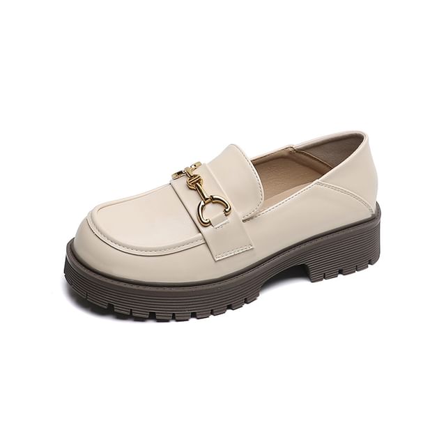 Platform Plain Horsebit Loafers SpreePicky