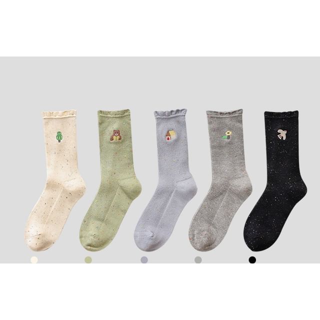 Cartoon Embroidered Socks / Set SpreePicky