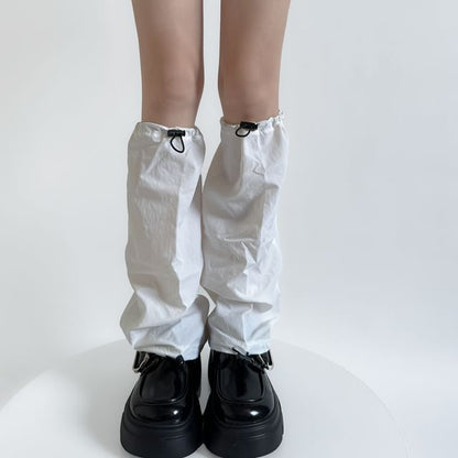 Plain Drawstring Leg Warmers SpreePicky