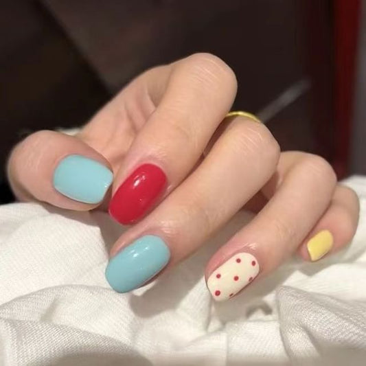 Polka Dot Press On Nail SpreePicky