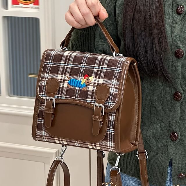 Plaid Flap Crossbody Bag SpreePicky