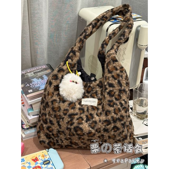 Fluffy Leopard Tote Bag SpreePicky