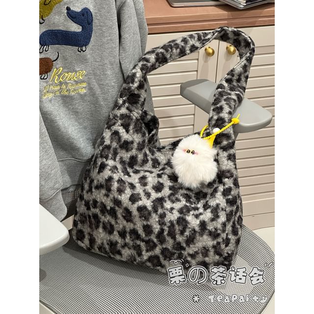 Fluffy Leopard Tote Bag SpreePicky