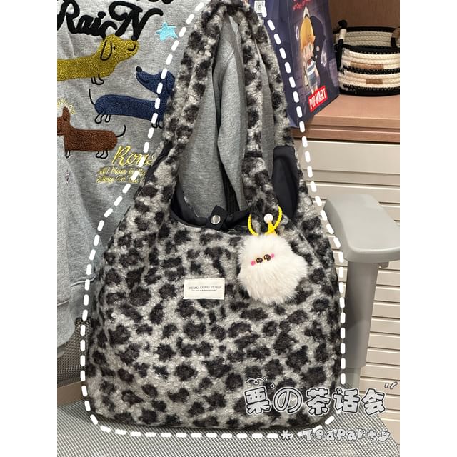 Fluffy Leopard Tote Bag SpreePicky