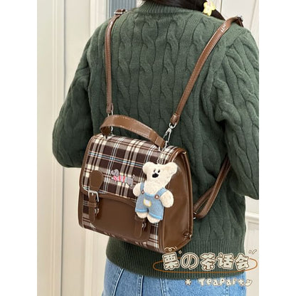 Plaid Flap Crossbody Bag SpreePicky