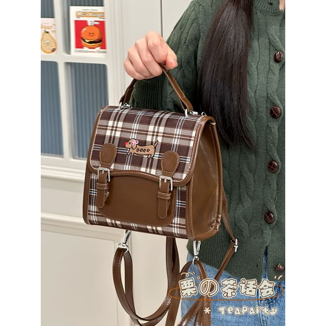 Plaid Flap Crossbody Bag SpreePicky