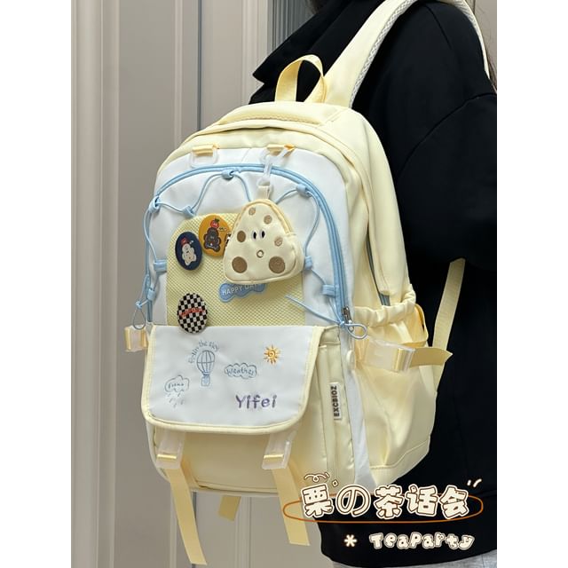 Cartoon Embroidered Tote Bag / Zip Backpack SpreePicky