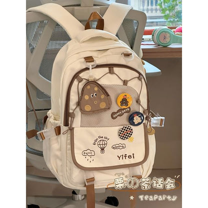 Cartoon Embroidered Tote Bag / Zip Backpack SpreePicky