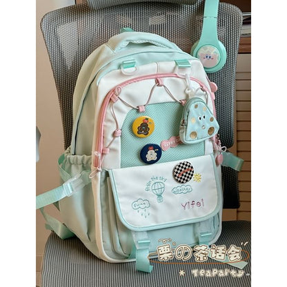 Cartoon Embroidered Tote Bag / Zip Backpack SpreePicky