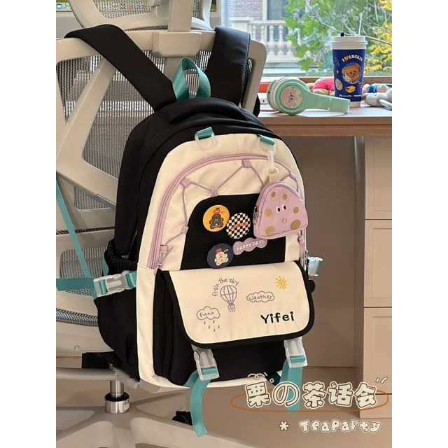 Cartoon Embroidered Tote Bag / Zip Backpack SpreePicky