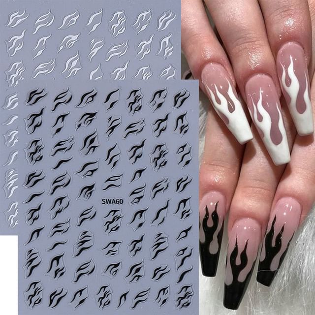 Flame Nail Art Stickers SpreePicky