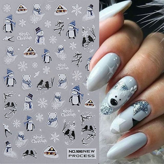 Winter Nail Art Stickers (Various Designs) SpreePicky