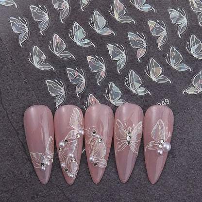 Bow Metallic Nail Art Stickers (Various Designs) SpreePicky